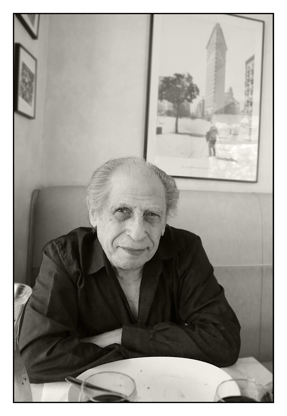 Portrait de Yves Manciet au restaurant Maxim à Roanne par Michel Létant
